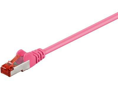 Microconnect SSTP601PI networking cable Pink 1 m Cat6 S/FTP (S-STP)