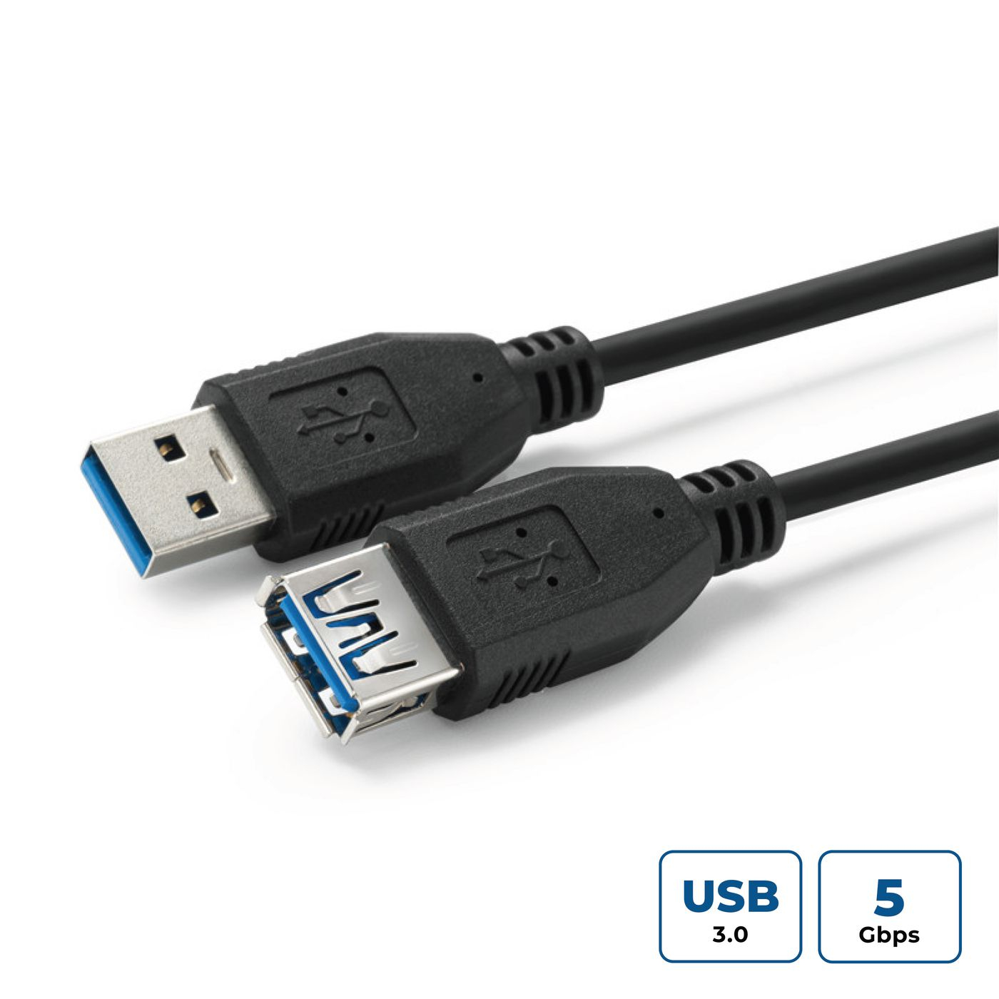 Microconnect USB3.0AAF05B USB cable USB 3.2 Gen 1 (3.1 Gen 1) 0.5 m USB A Black
