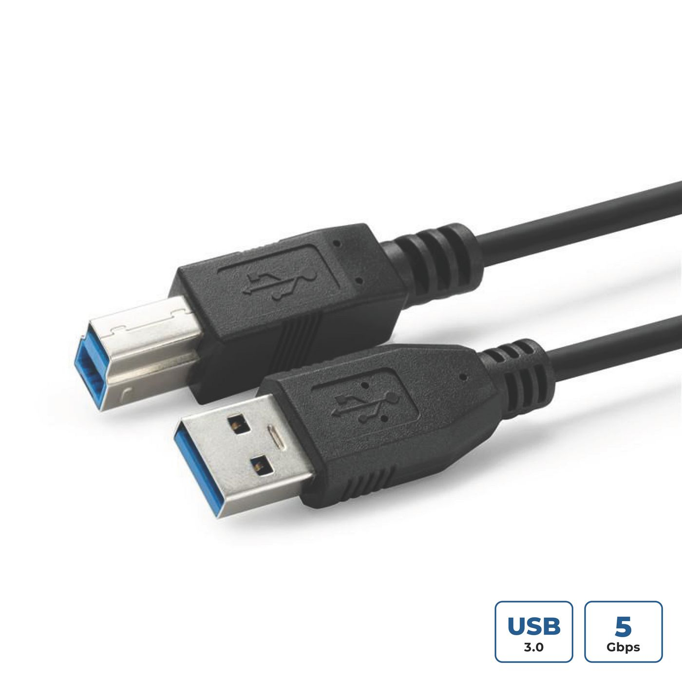 Microconnect USB3.0AB5B USB cable USB 3.2 Gen 1 (3.1 Gen 1) 5 m USB A USB B Black