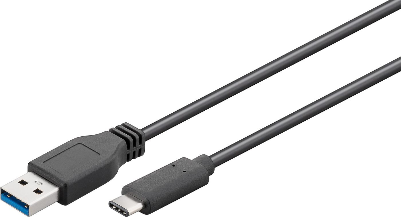 Microconnect USB3.1CA2 USB cable USB 3.2 Gen 1 (3.1 Gen 1) 2 m USB C USB A Black