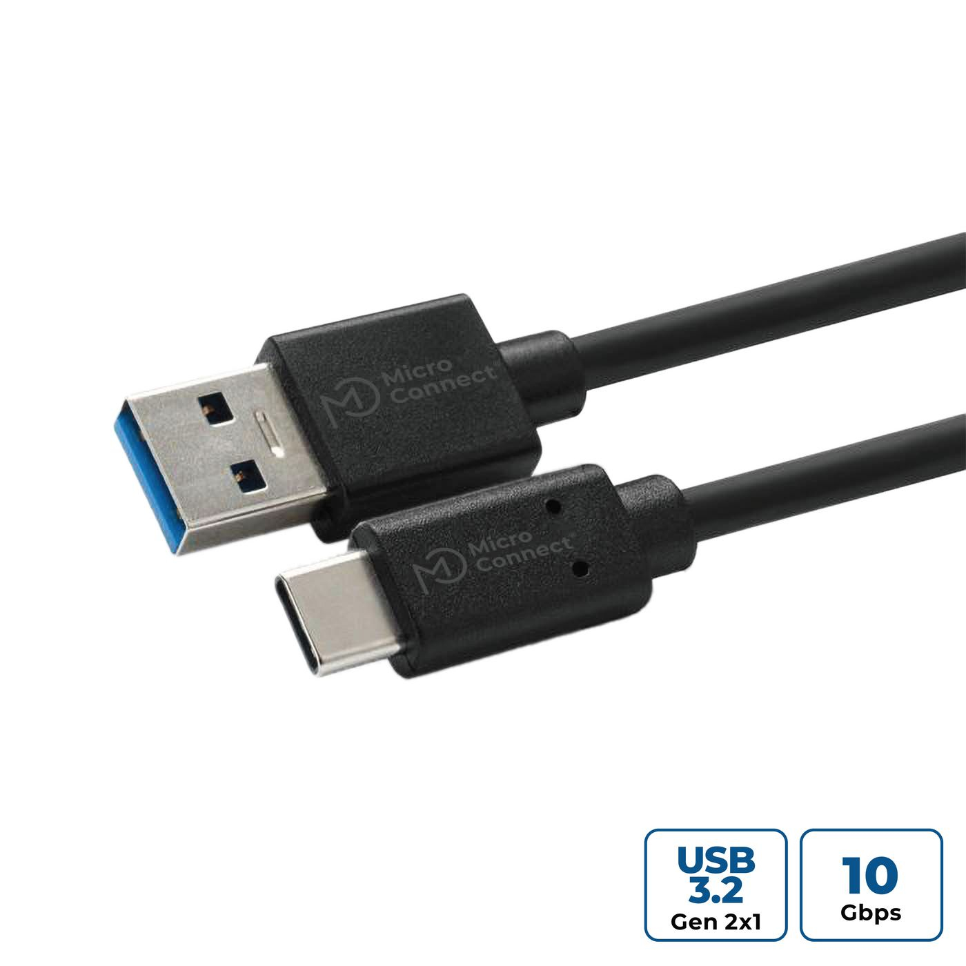 Microconnect USB3.2CA1.5 USB cable USB 3.2 Gen 1 (3.1 Gen 1) 1.5 m USB A USB C Black