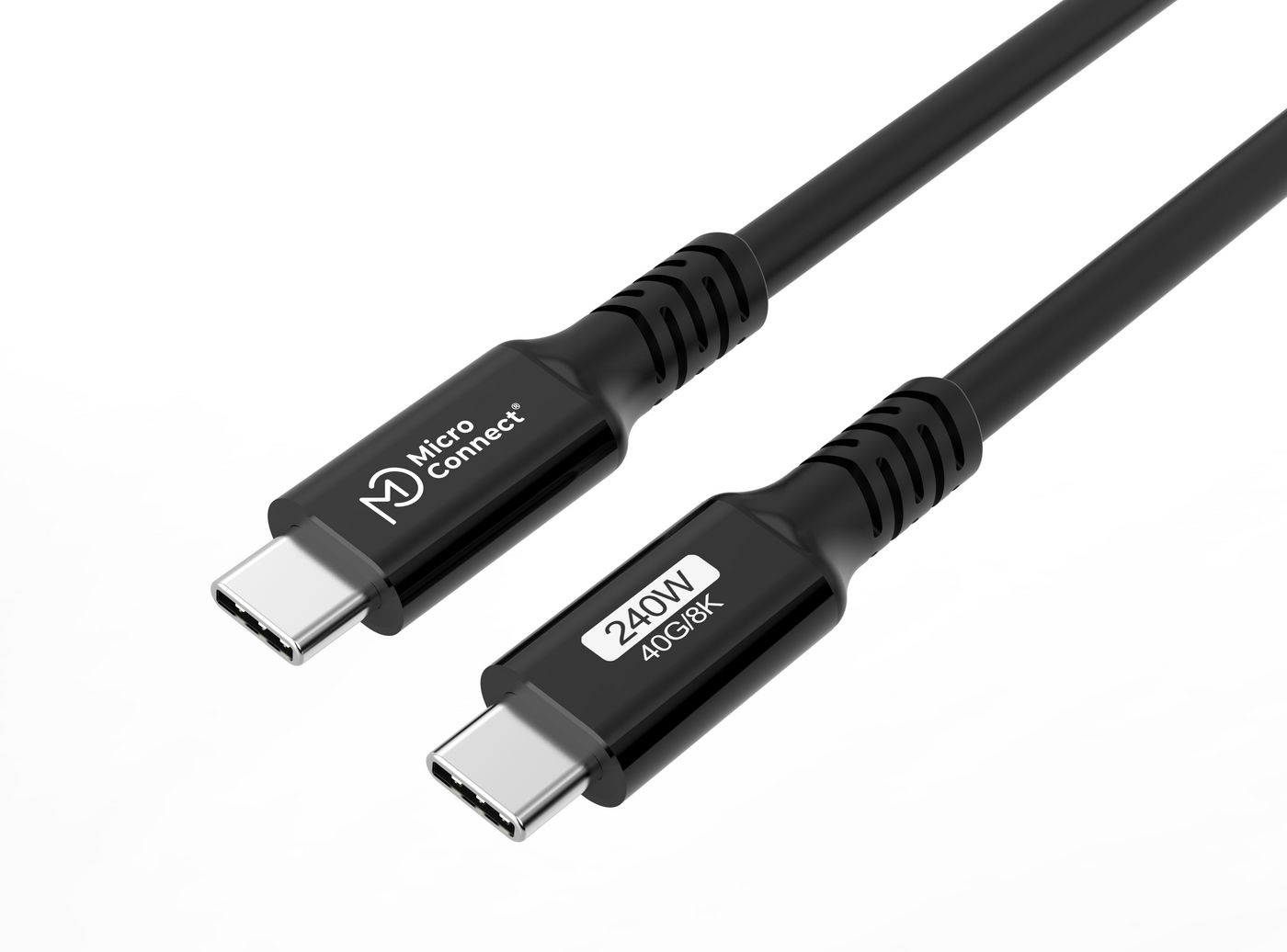 Microconnect USB4CC1-240W USB cable USB4 Gen 3x2 1 m USB C Black