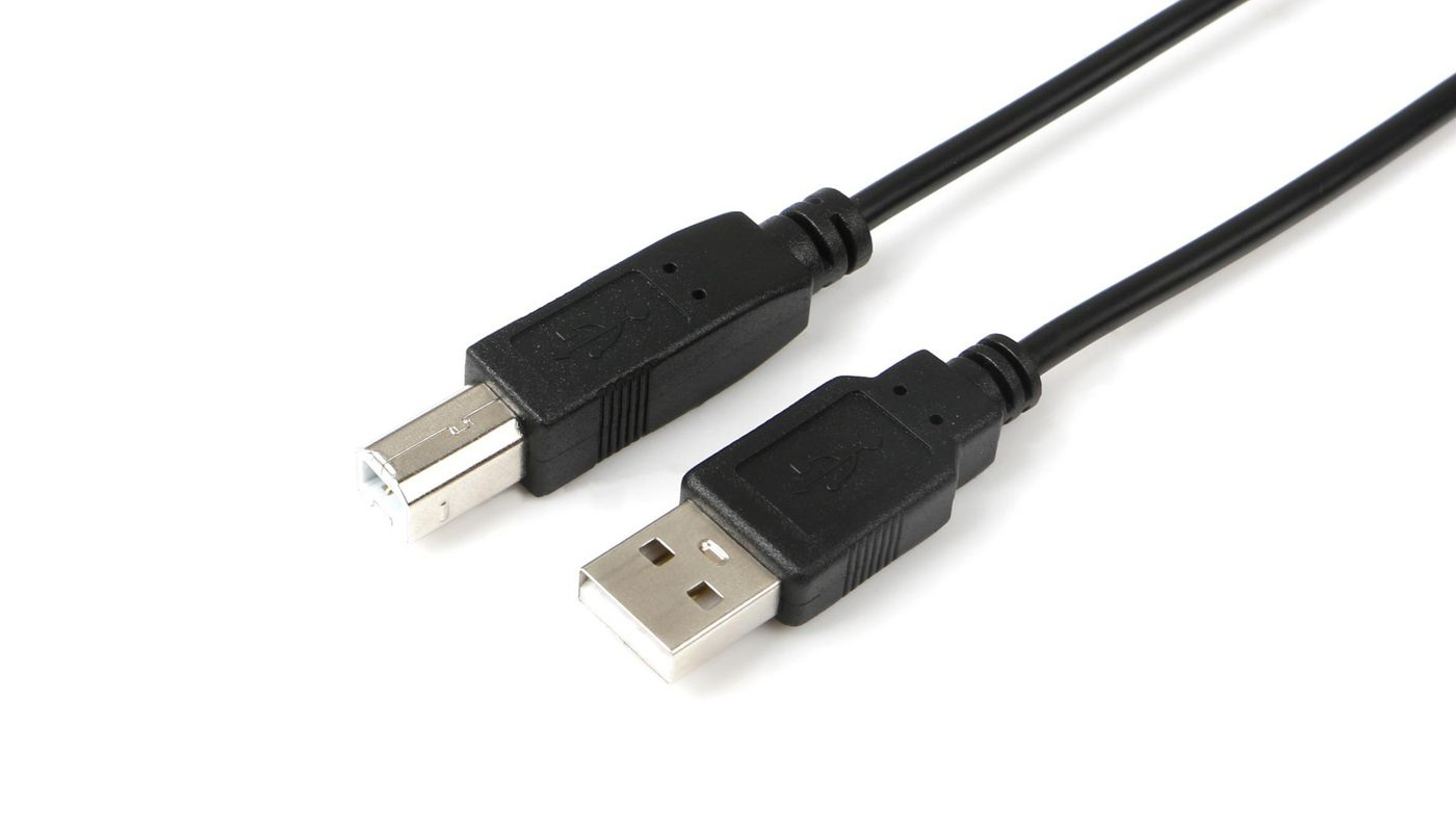 Microconnect USBAB03B USB cable USB 2.0 0.3 m USB A USB B Black