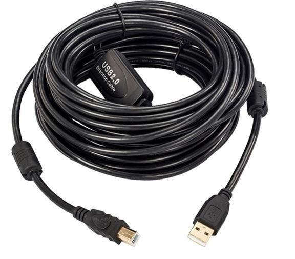 Microconnect USBAB10B-ACTIVE USB cable USB 2.0 10 m USB B USB A Black