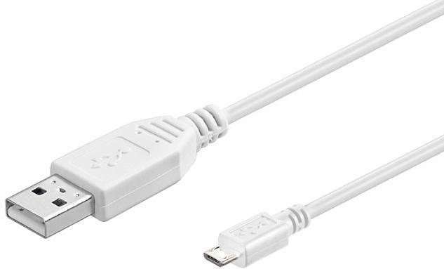 Microconnect USBABMICRO5W USB cable USB 2.0 5 m USB A Micro-USB B White