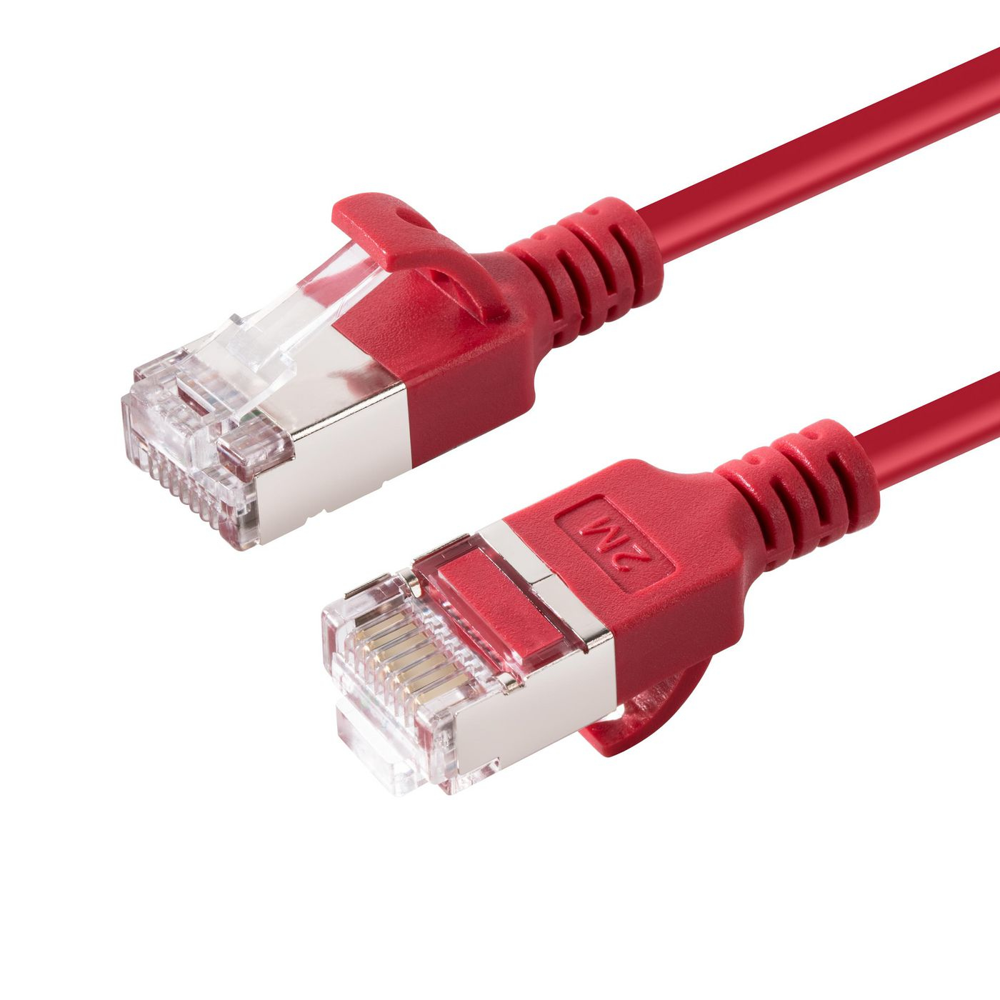 Microconnect V-FTP6A0015R-SLIM networking cable Red 0.15 m Cat6a U/FTP (STP)