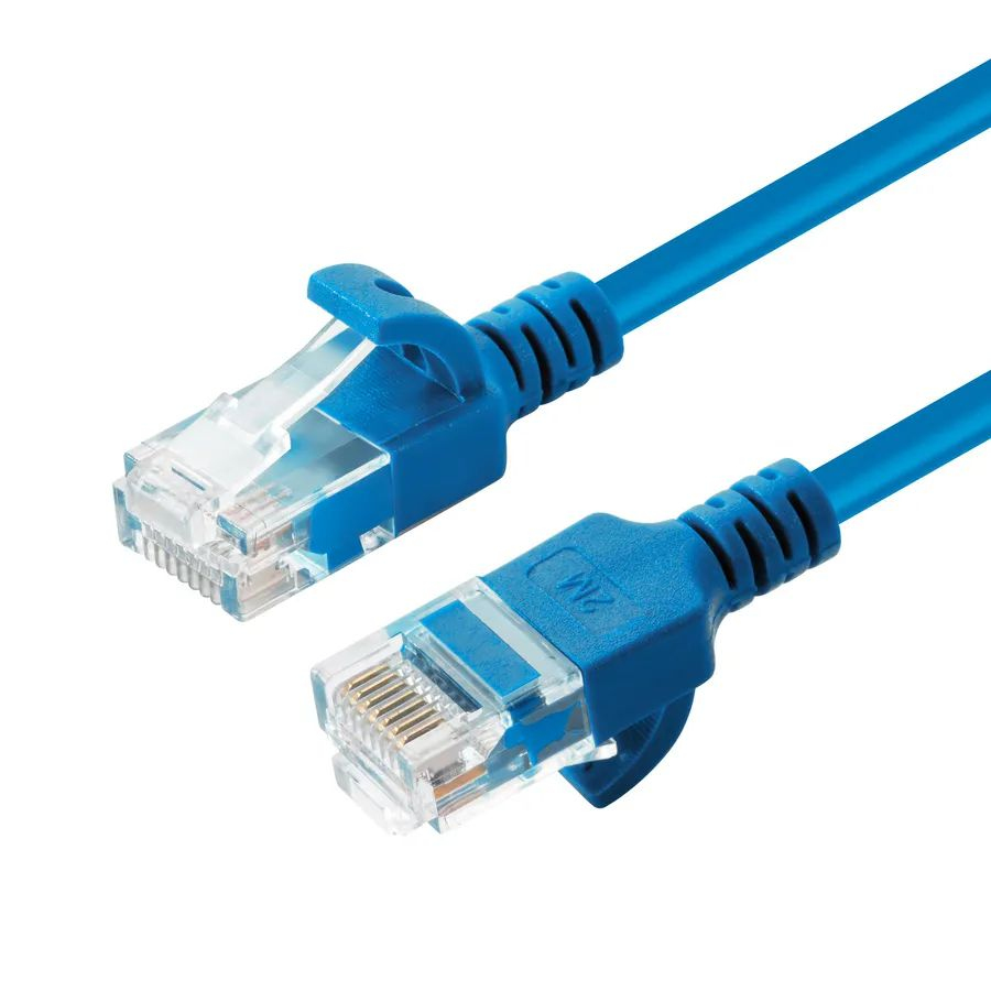 Microconnect V-UTP6A0015B-SLIM networking cable Blue 0.15 m Cat6a U/UTP (UTP)