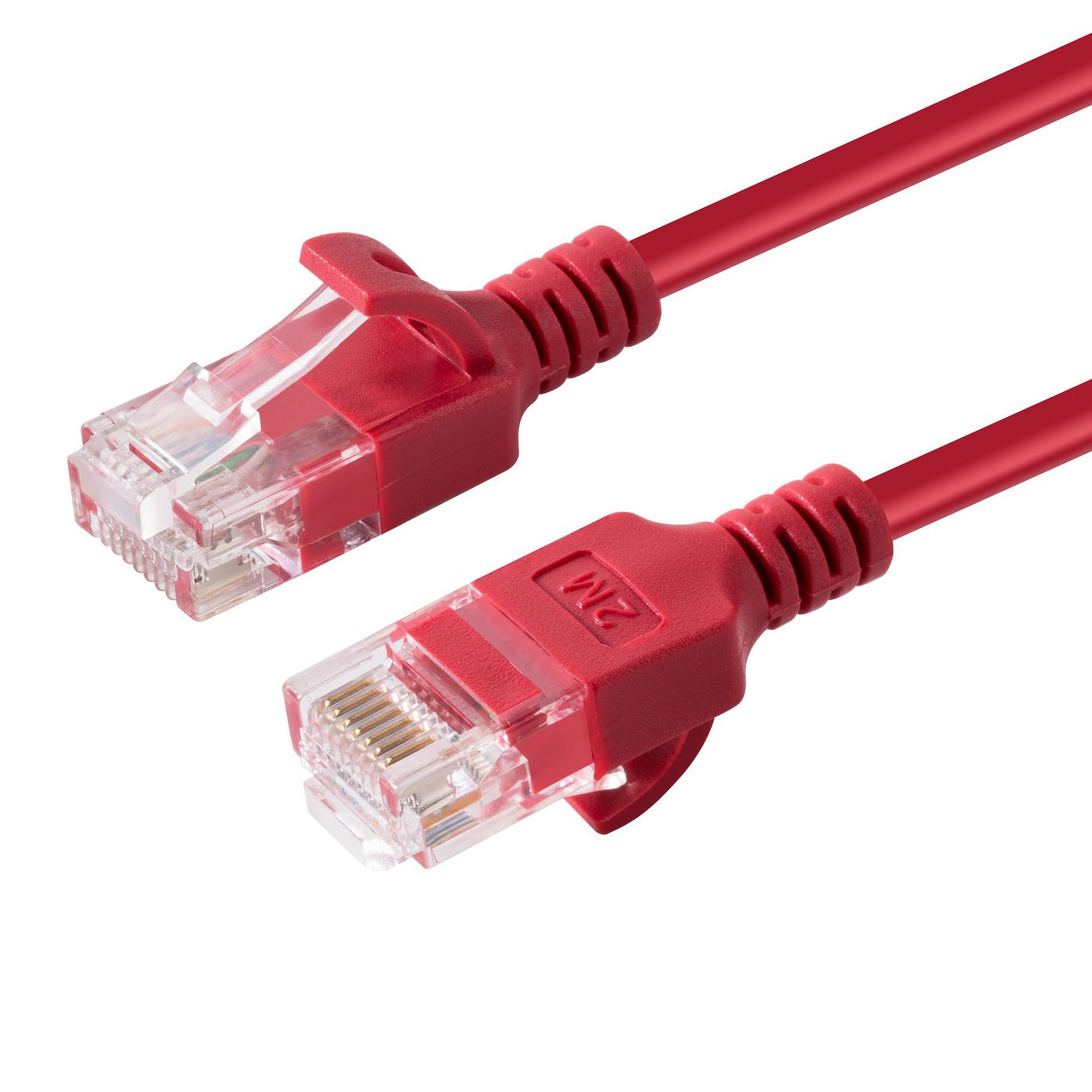 Microconnect V-UTP6A01R-SLIM networking cable Red 1 m Cat6a U/UTP (UTP)