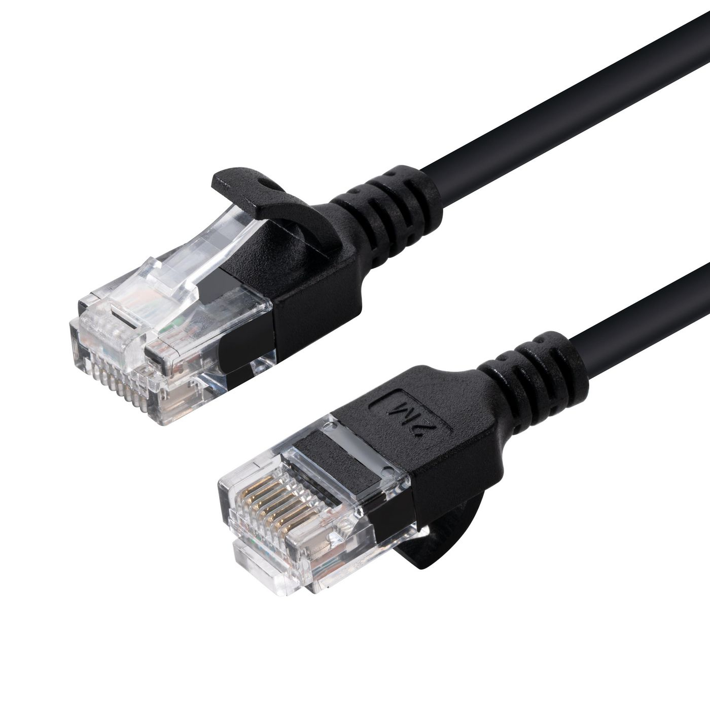 Microconnect V-UTP6A02S-SLIM networking cable Black 2 m Cat6a U/UTP (UTP)