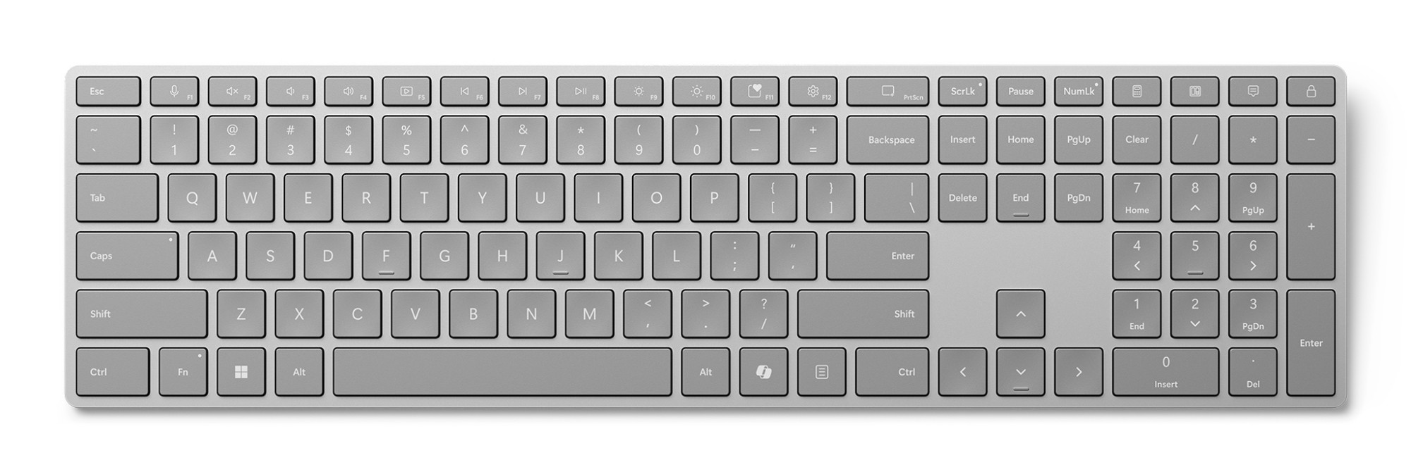 Microsoft Surface (2nd Edition) keyboard Home/Office Bluetooth QWERTZ German Grey