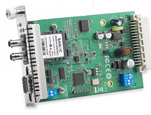 Moxa TCF-142-M-ST-RM serial converter/repeater/isolator RS-232/422/485 Fiber (ST)