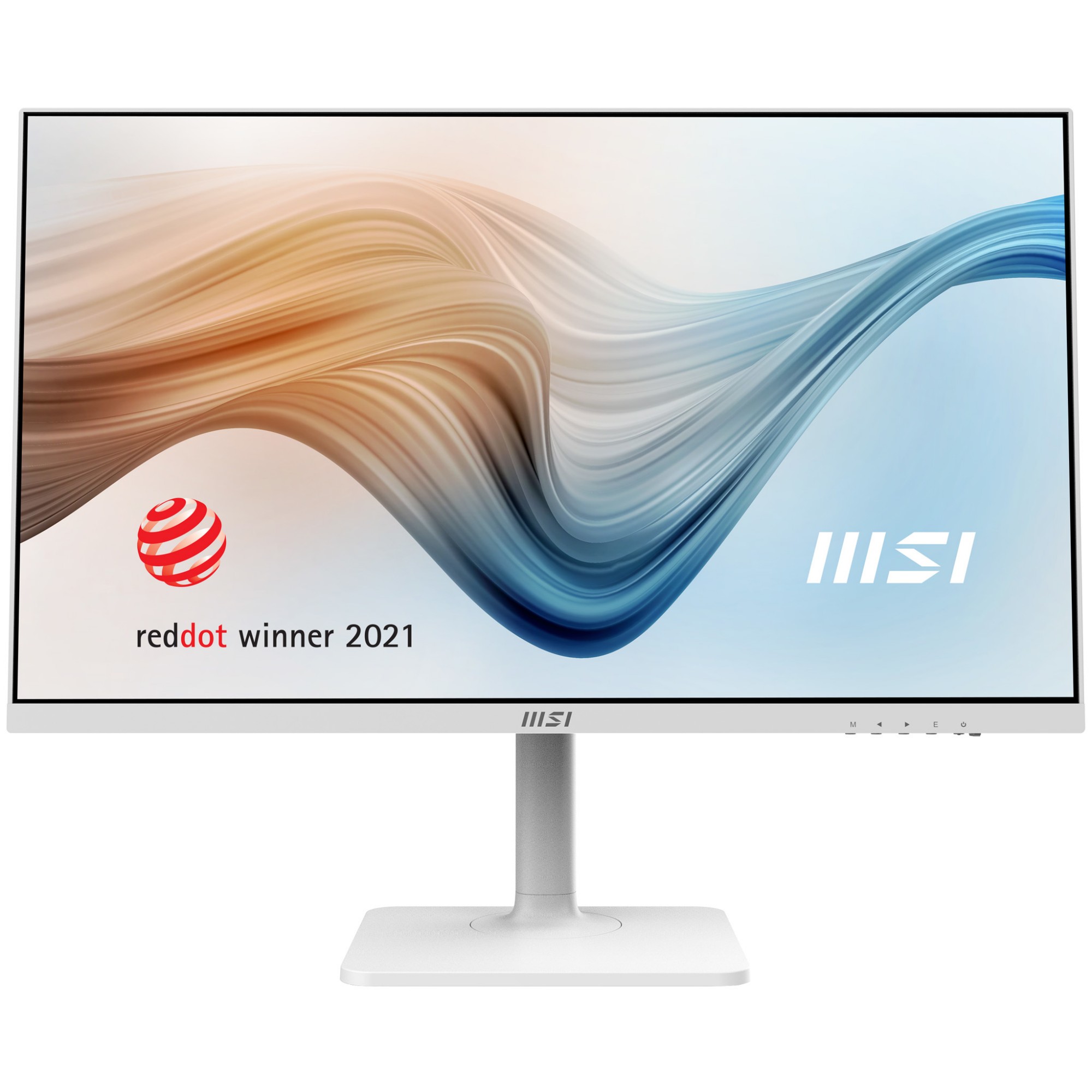 MSI Modern MD272QXPW - LED monitor - 27" - 2560 x 1440 WQHD @ 100 Hz - IPS - 300 cd/m? - 1000:1 - 1 ms - HDMI, DisplayPort, USB-C - speakers - white