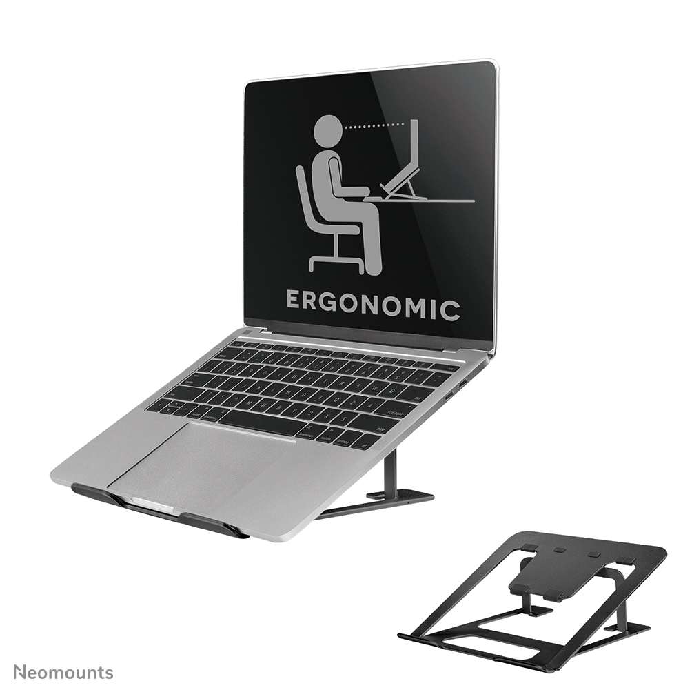 Neomounts NSLS085BLACK Laptop stand 10-17" - foldable - compact - universal