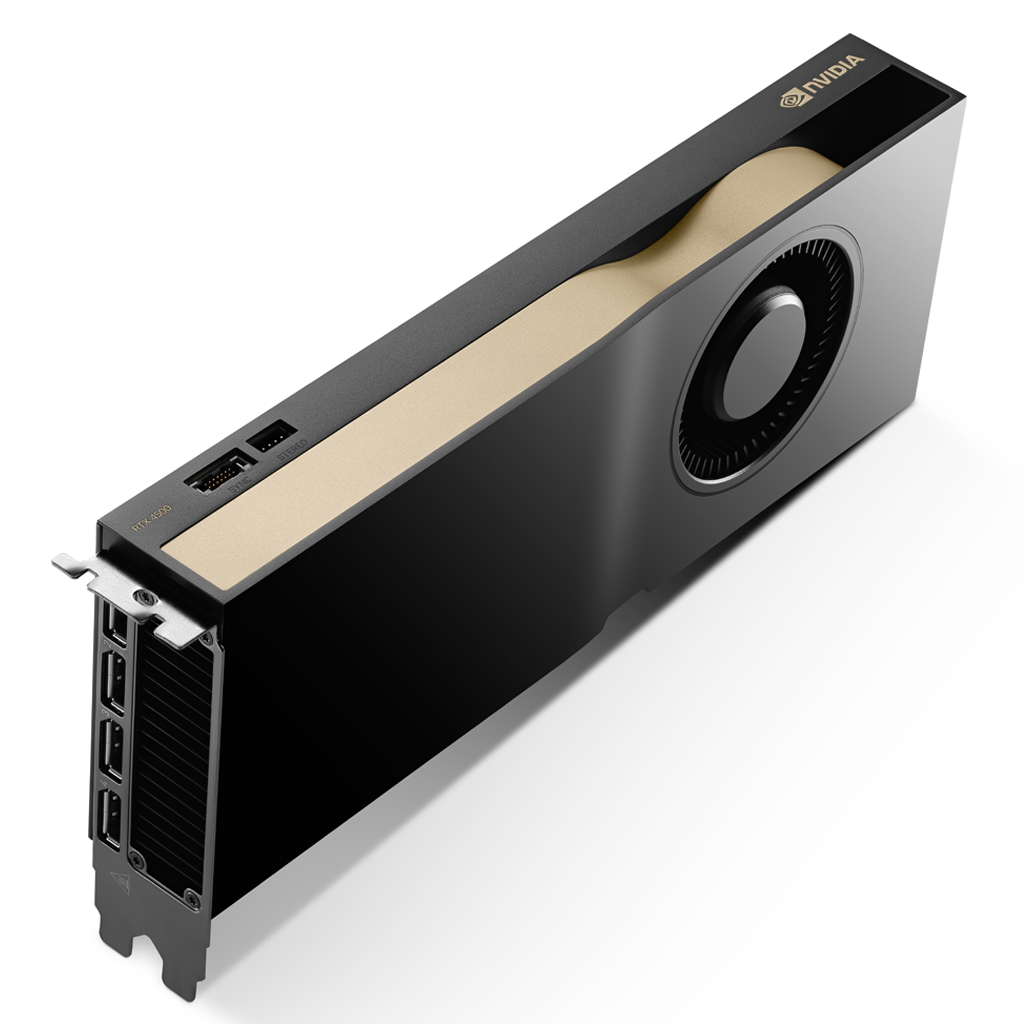 Nvidia RTX 4500 Ada -bulk packed card and 2x PCIE 8-Pin to 1x CEM5 16-pin Power Dongle