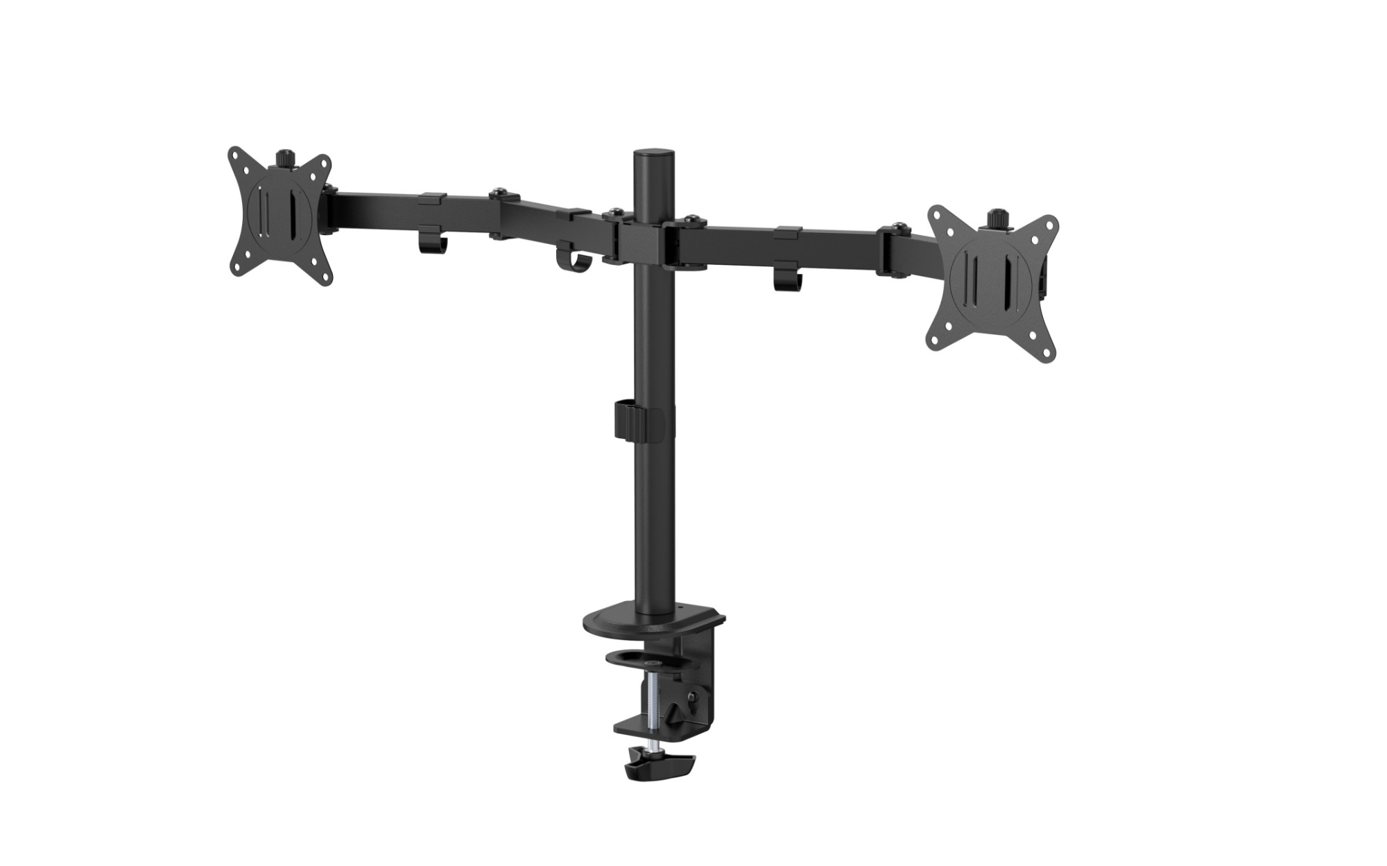 Origin Storage Basic Dual Monitor Arm with VESA 75x75 and 100x100 81.3 cm (32") Desk Black