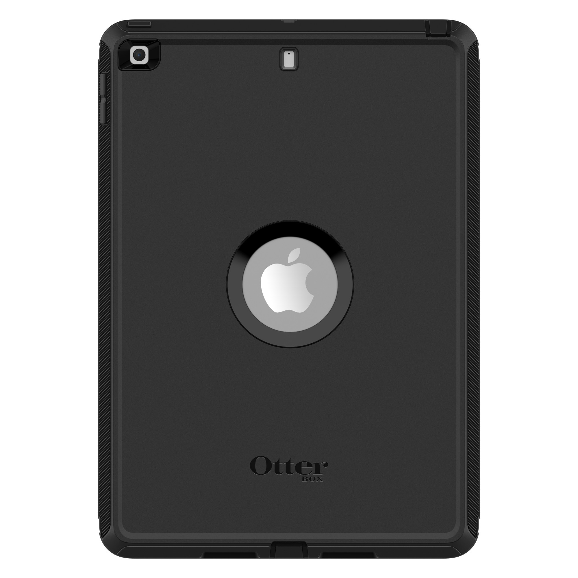 OtterBox Defender Case for iPad 7th/8th/9th gen, Shockproof, Ultra-Rugged Protective Case with built in Screen Protector, 2x Tested to Military Standard, Black,, No retail packaging
