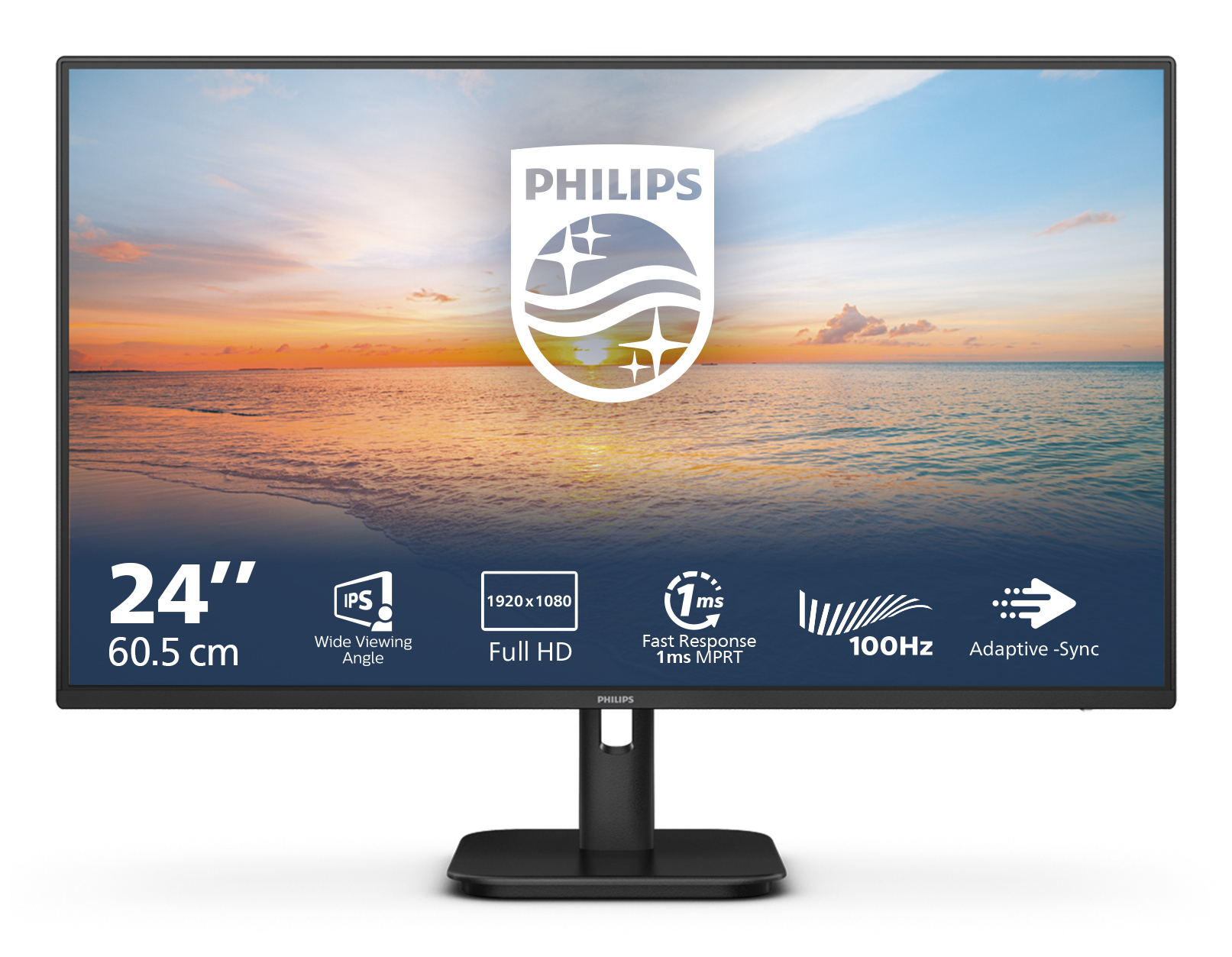 Philips 1000 series 24E1N1100A/00 computer monitor 60.5 cm (23.8") 1920 x 1080 pixels Full HD LCD Black