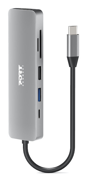 Port Designs 900162 interface hub USB Type-C Silver