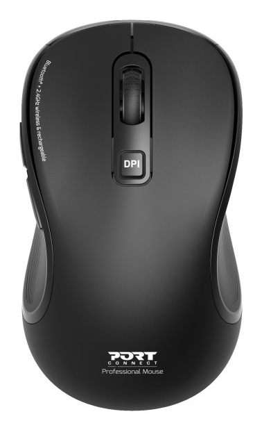 Port Designs 910010 mouse Universal Ambidextrous RF Wireless + Bluetooth Optical 2400 DPI