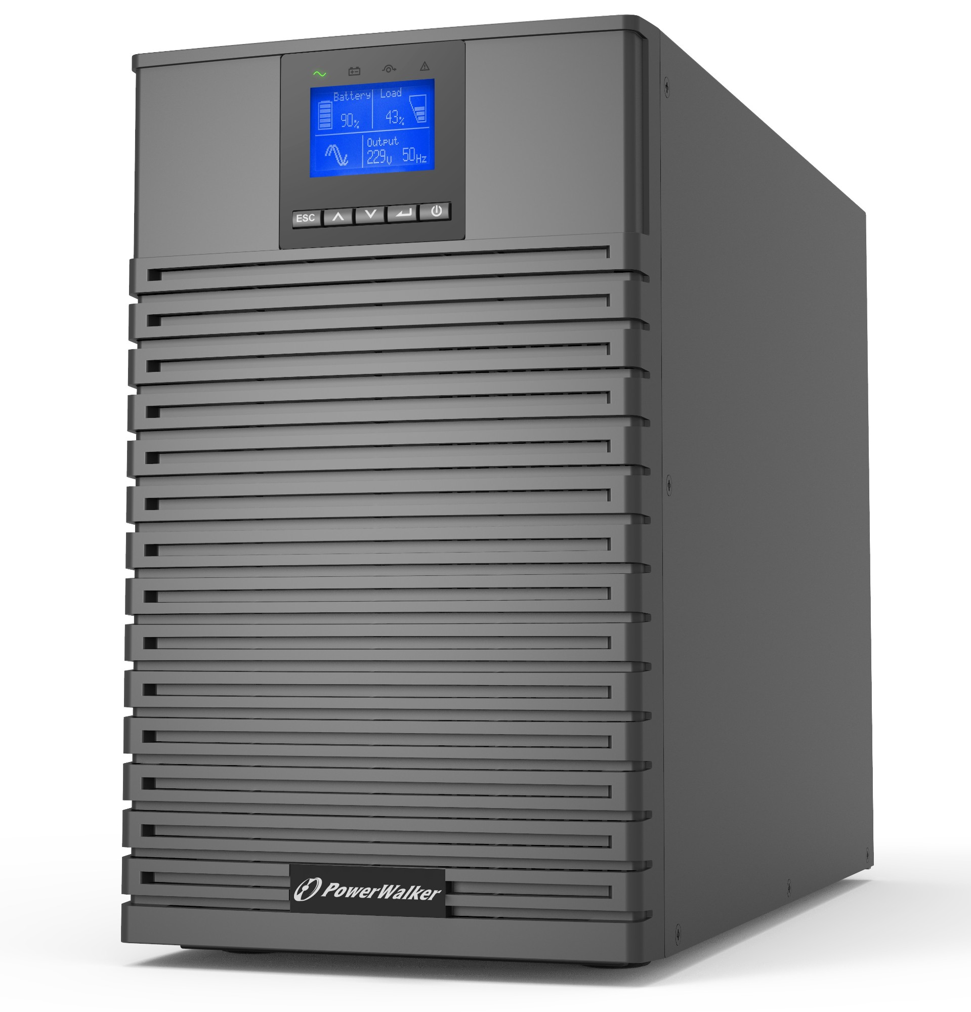 PowerWalker VFI 3000 ICT IoT uninterruptible power supply (UPS) Double-conversion (Online) 3 kVA 3000 W 9 AC outlet(s)
