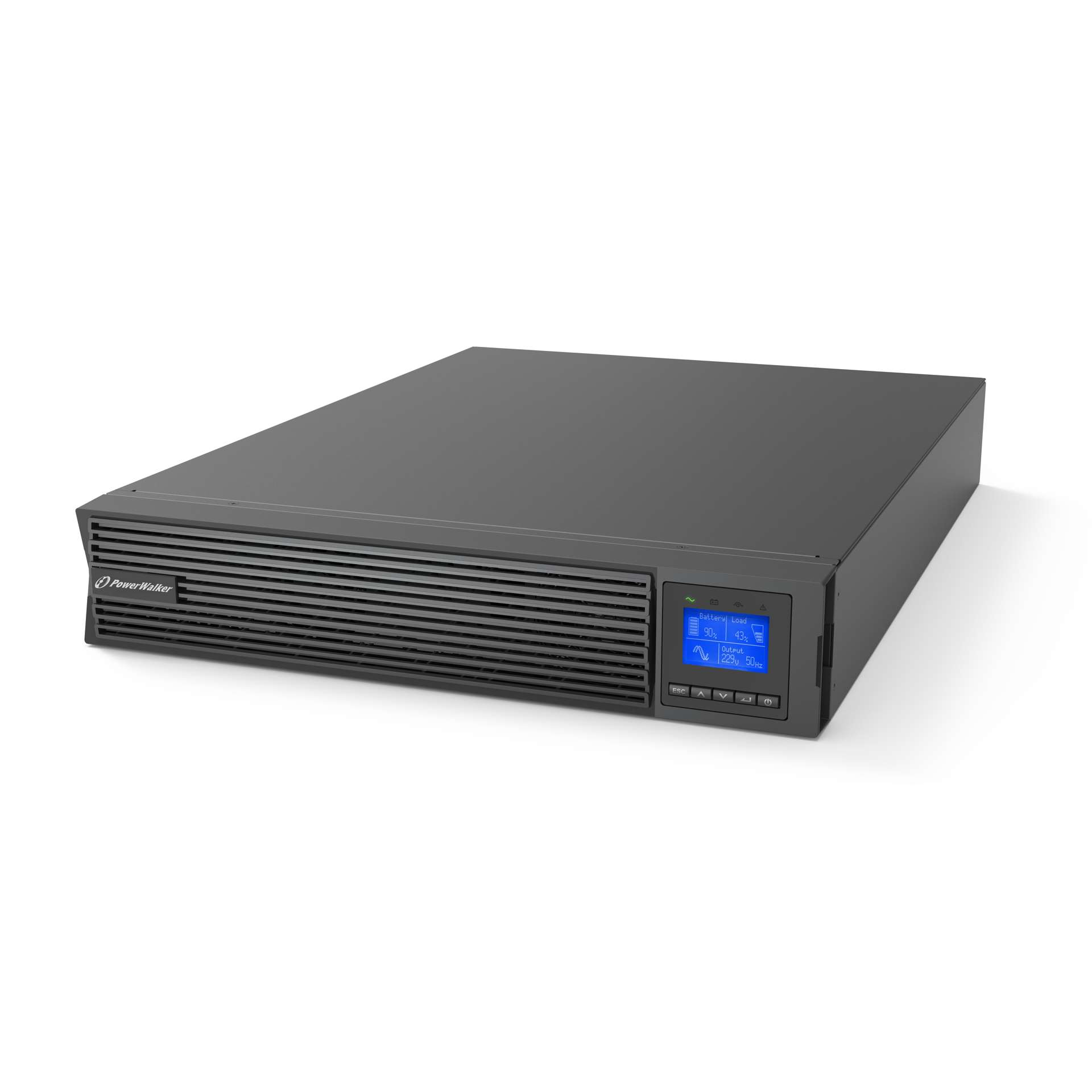 PowerWalker VFI 3000 ICR IoT UK uninterruptible power supply (UPS) Double-conversion (Online) 3 kVA 3000 W 9 AC outlet(s)