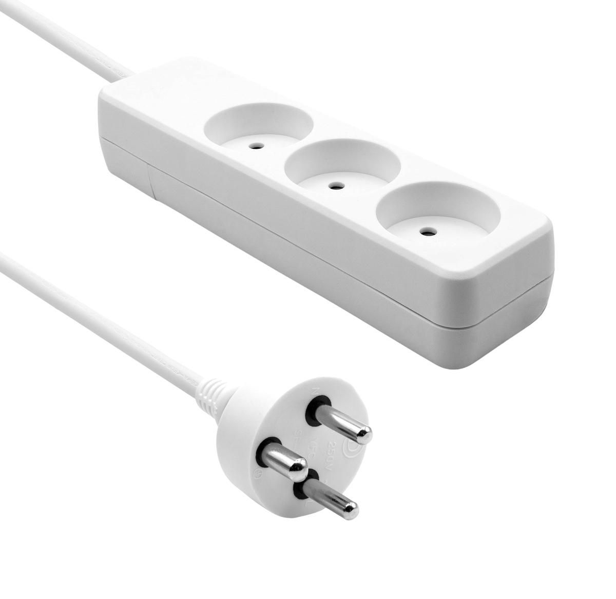 ProXtend Danish Power Strip 3-way 4M