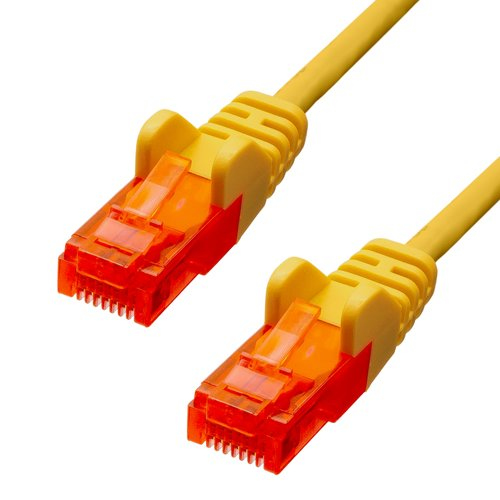ProXtend CAT6 U/UTP CCA PVC Ethernet Cable Yellow 15M