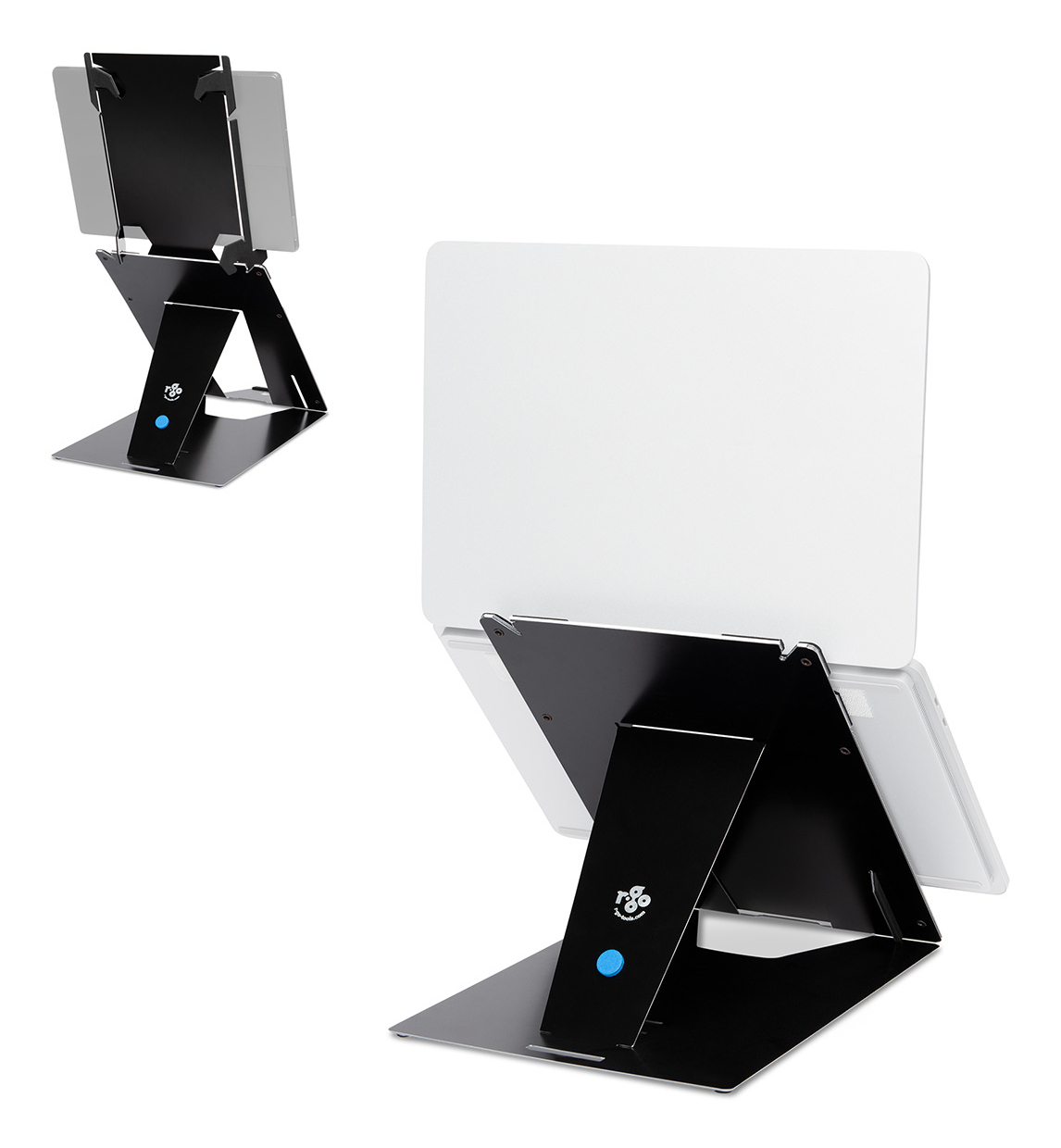 R-Go Tools Tablet and laptop stand R-Go Riser Duo, suitable for 10-22 inch screen, black
