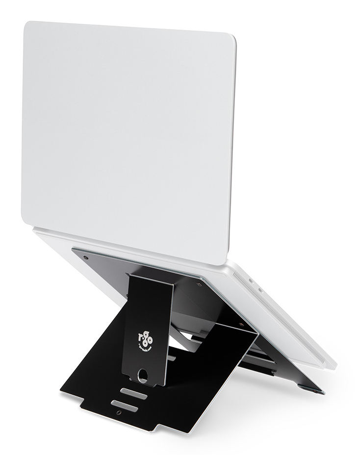 R-Go Tools Laptop stand R-Go Riser Flexible, adjustable folding laptop riser, ergonomic, Hylite aluminum, black