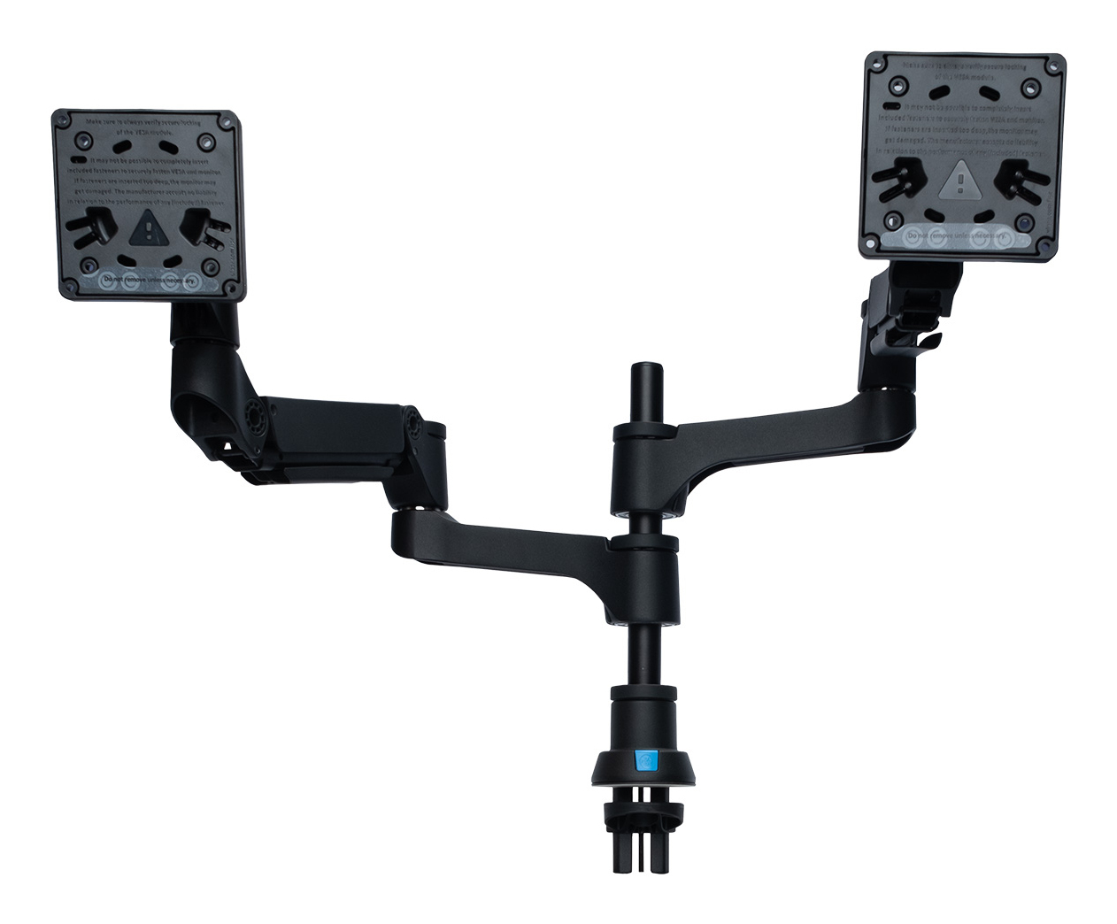R-Go Tools Monitor arm R-Go Caparo Dual, for two monitors, adjustable with gas spring, 3-9 kg load capacity, 100% circular, black