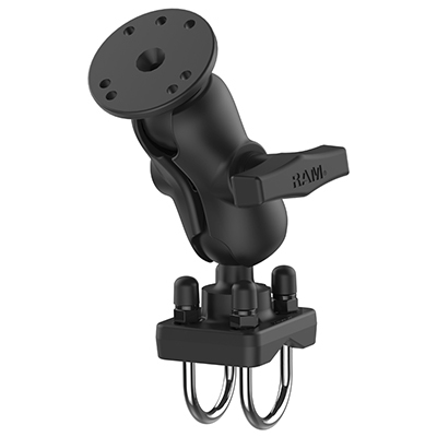 RAM Mounts Double U-Bolt Rail Mount for Smaller Rails