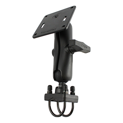 RAM Mounts Double U-Bolt Mount with 75x75mm VESA Plate for 1" - 1.25" Rails