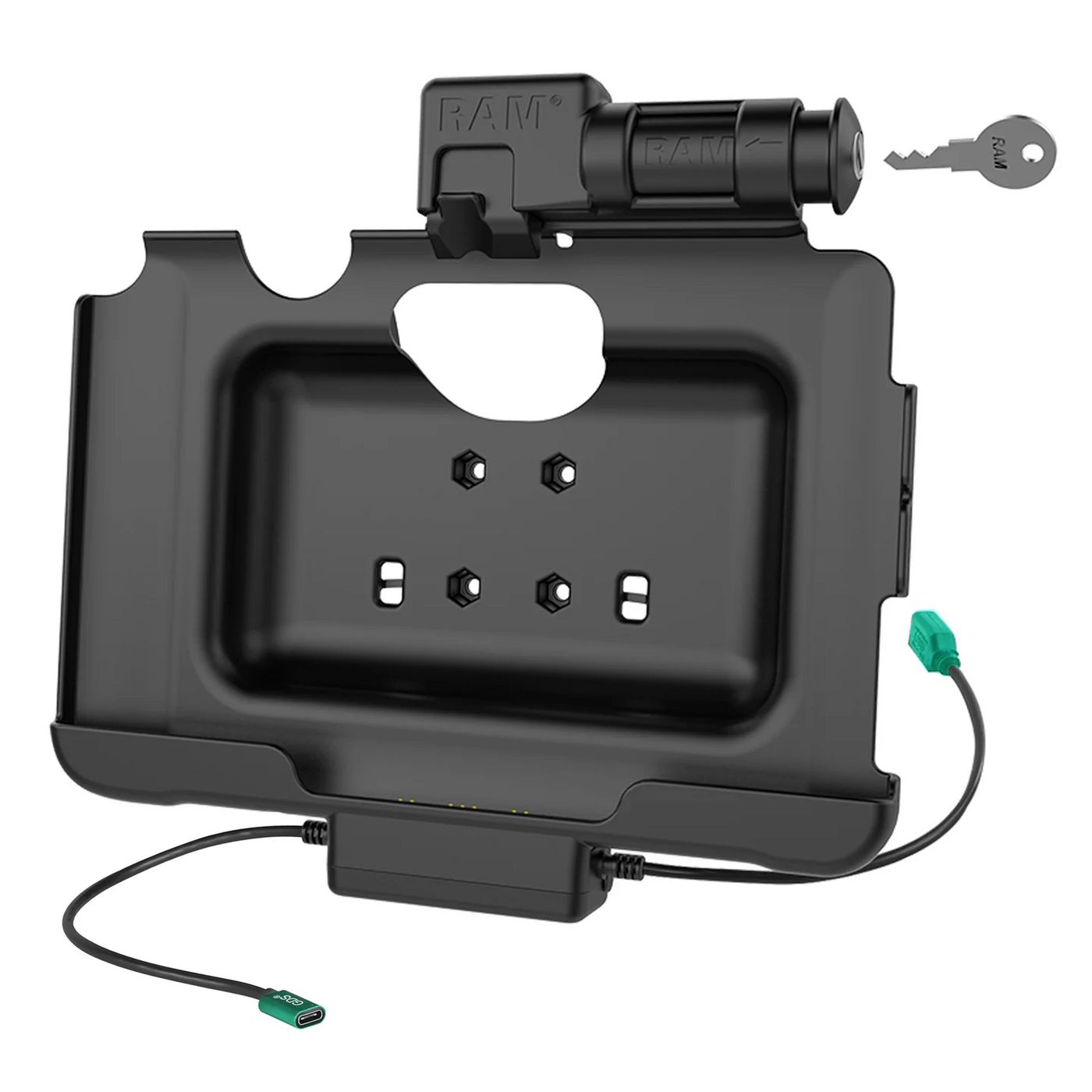 RAM Mounts Key-Locking Power + Data Dock