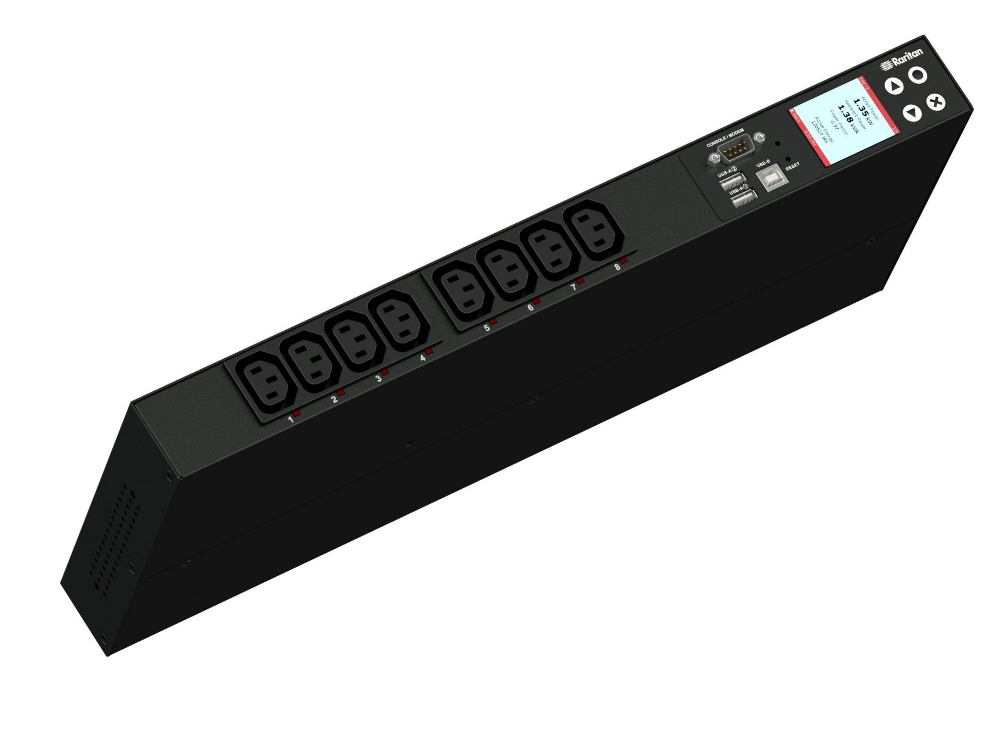 Raritan PX3-5190R power distribution unit (PDU) 8 AC outlet(s) 1U Black