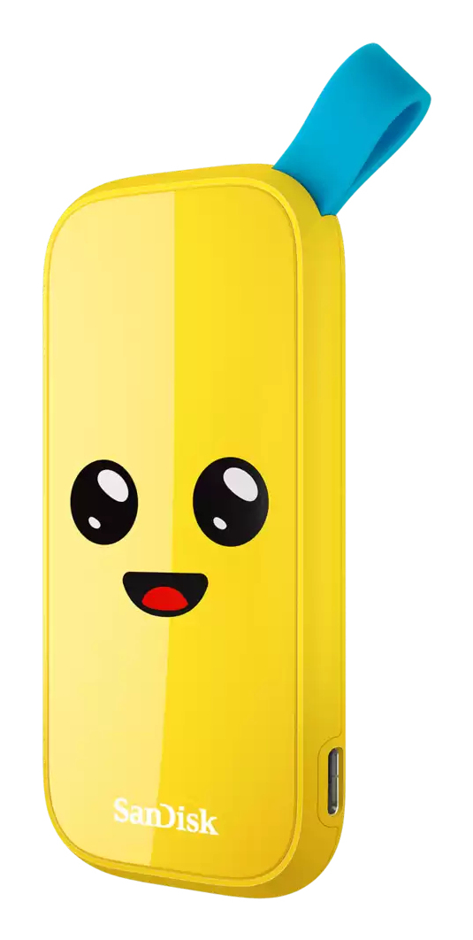 SanDisk SDSSDE30-2T00-G25F external solid state drive 2 TB USB Type-C 3.2 Gen 2 (3.1 Gen 2) Yellow