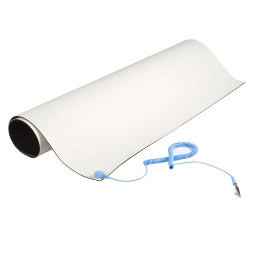 StarTech.com .com Anti-Static Mat - 25" x 27.5" Electrical Grounding Desk Pad - For Home or Work - Beige (M3013) - Desktop anti-static mat - beige