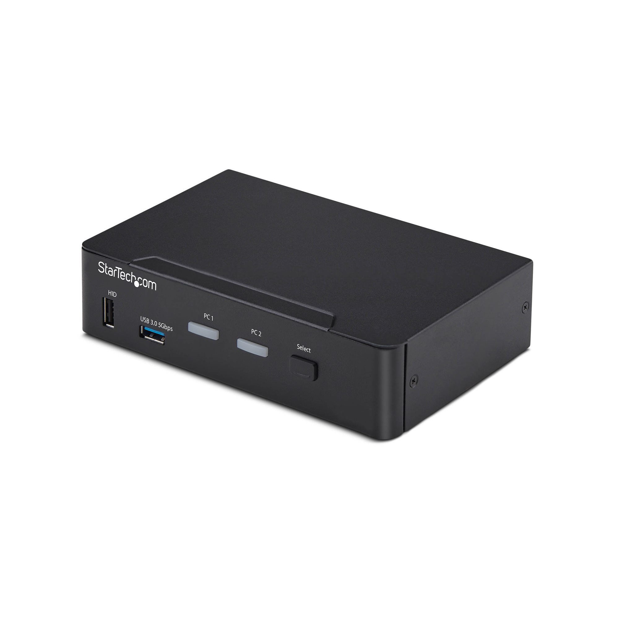 StarTech.com 2-Port DisplayPort KVM Switch, 4K 60Hz, DP 1.2, EDID Management, 2-Port USB 3.0 Hub, 4x USB HID Ports, TAA Compliant