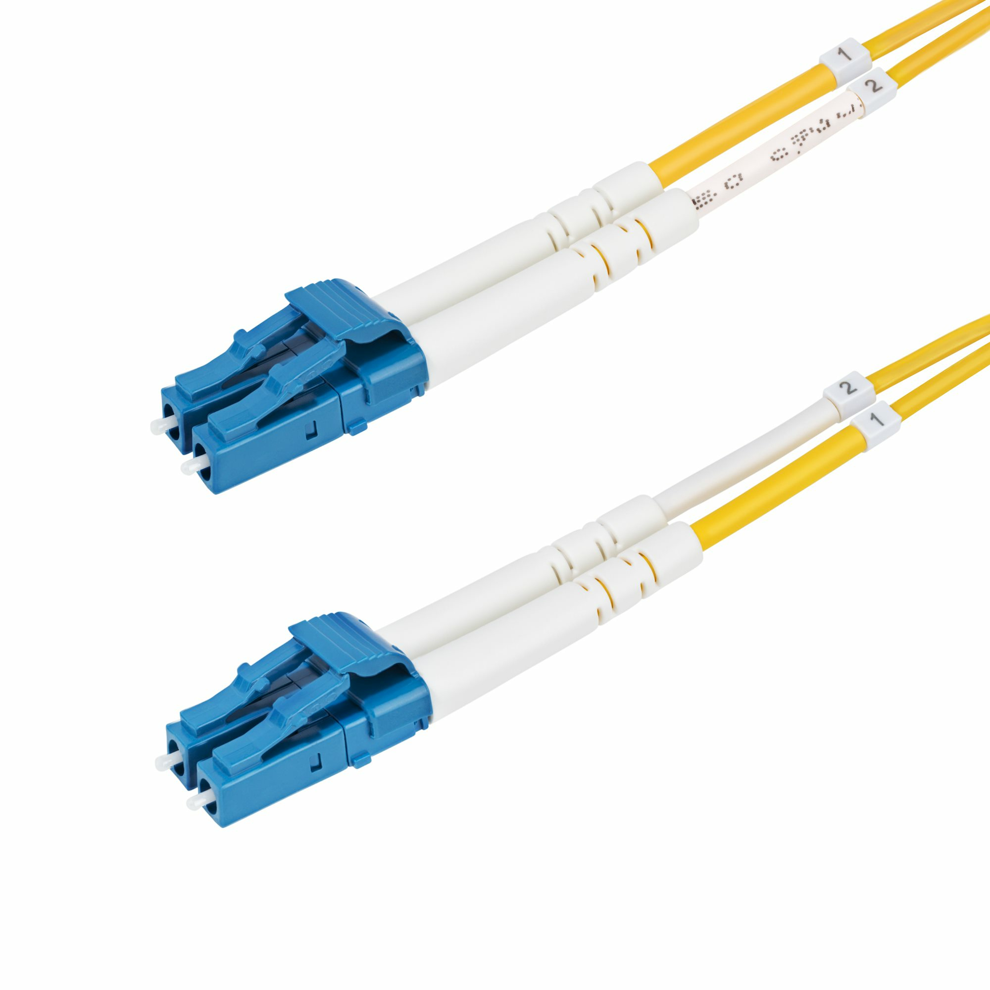 StarTech.com 6m (19.7ft) LC to LC (UPC) OS2 Single Mode Duplex Fiber Optic Cable, 9/125µm, 100G, Bend Insensitive, Low Insertion Loss - LSZH Fiber Jumper Cord