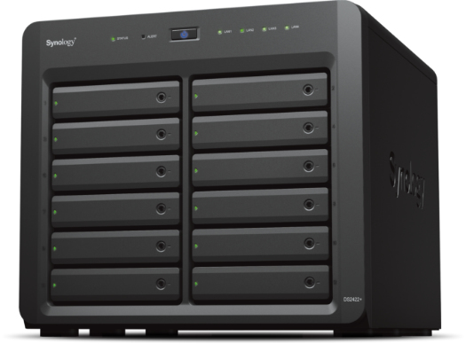Synology DiskStation DS2422+ NAS/storage server Tower Ryzen Embedded V1500B 4 GB DDR4 0 TB DiskStation Manager Black