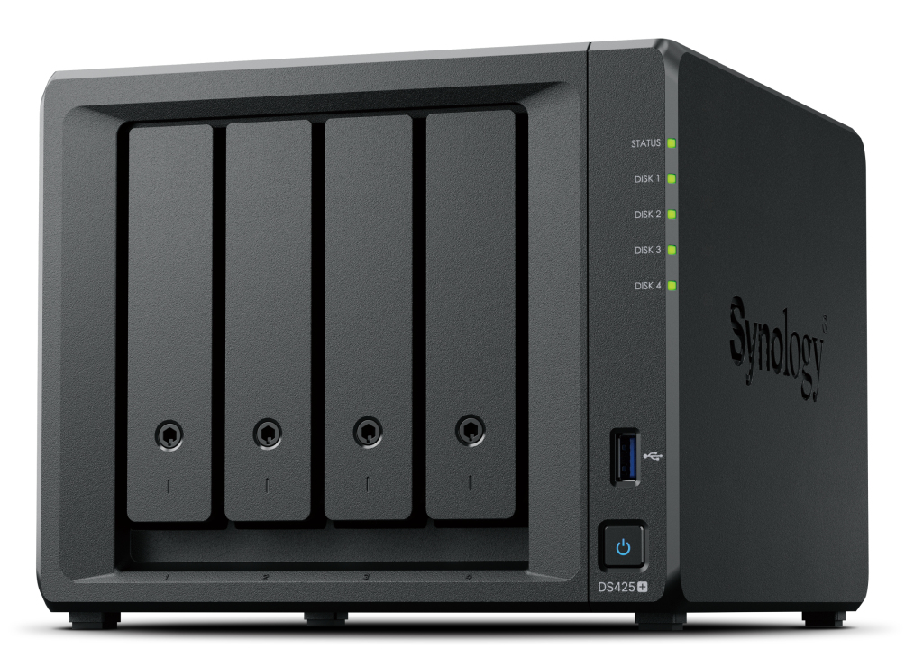 Synology DiskStation DS425+ NAS/storage server Intel® Celeron® J4125 2 GB DDR4 0 TB Black