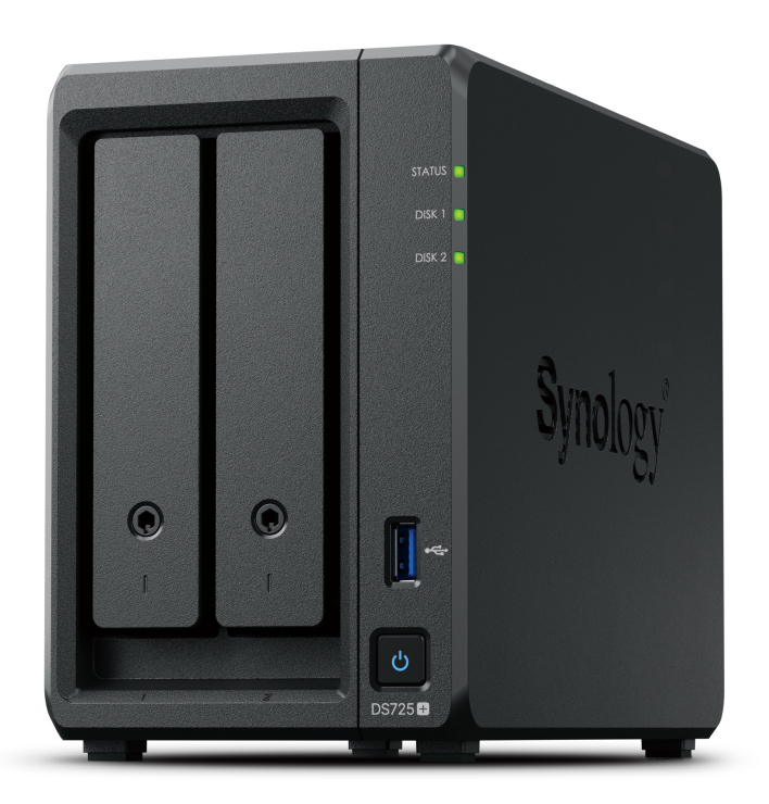 Synology DiskStation DS725+ NAS/storage server Ryzen Embedded R1600 4 GB DDR4 0 TB Black