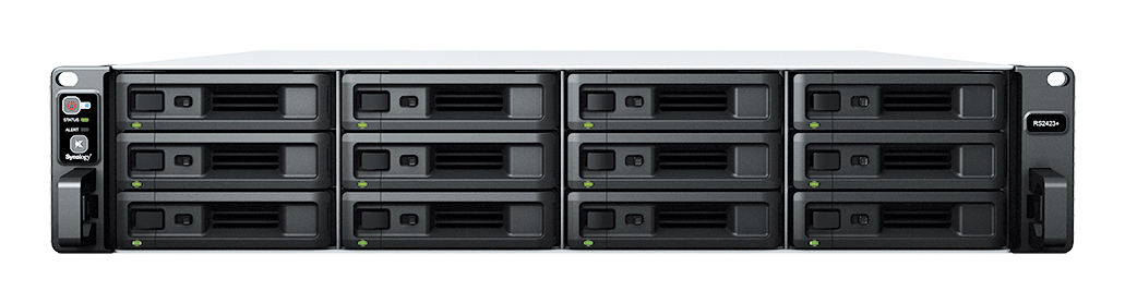 Synology RackStation RS2423+ NAS Rack (2U) Ryzen Embedded V1780B 8 GB DDR4 48 TB HDD DiskStation Manager Black