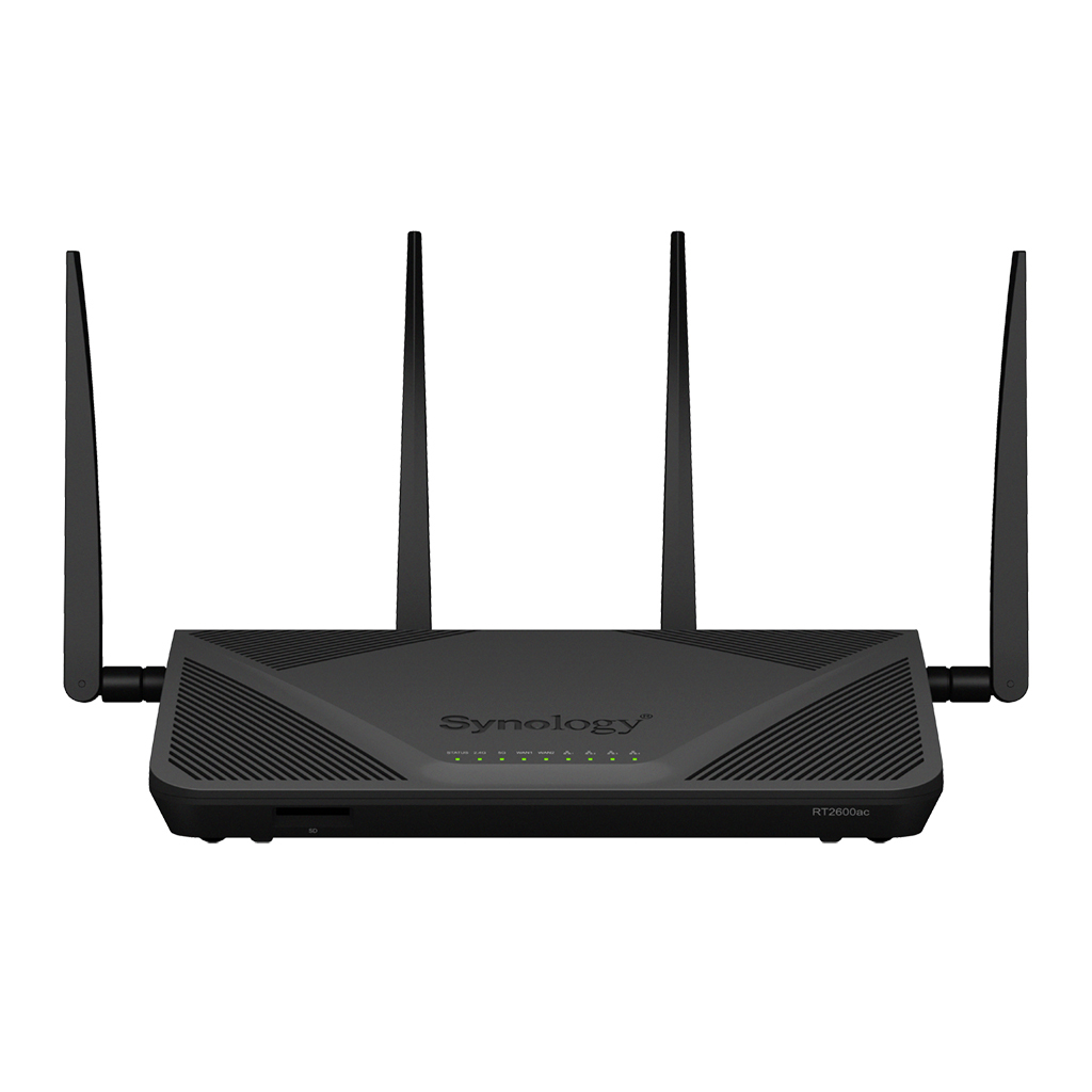 Synology RT2600AC wireless router Gigabit Ethernet Dual-band (2.4 GHz / 5 GHz) Black