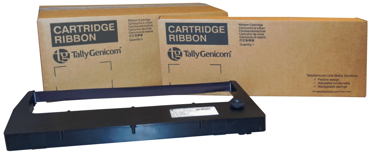 Tally Genicom 255670-401 Nylon black high-capacity, 4x30K pages Pack=4 for Tally 6000