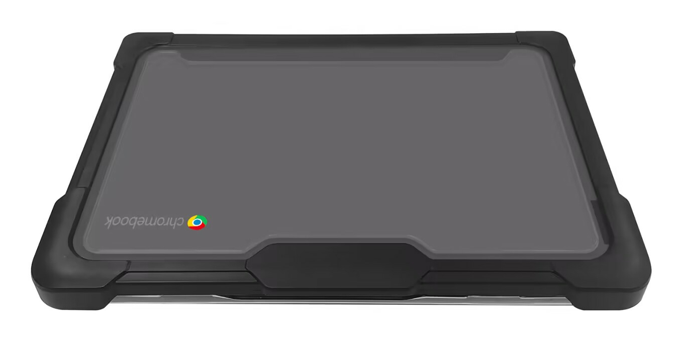 Techair TACHS004 Protective Hard Shell case for Lenovo 300e/500e 3rd Gen Chromebook, 11.6 black/clear