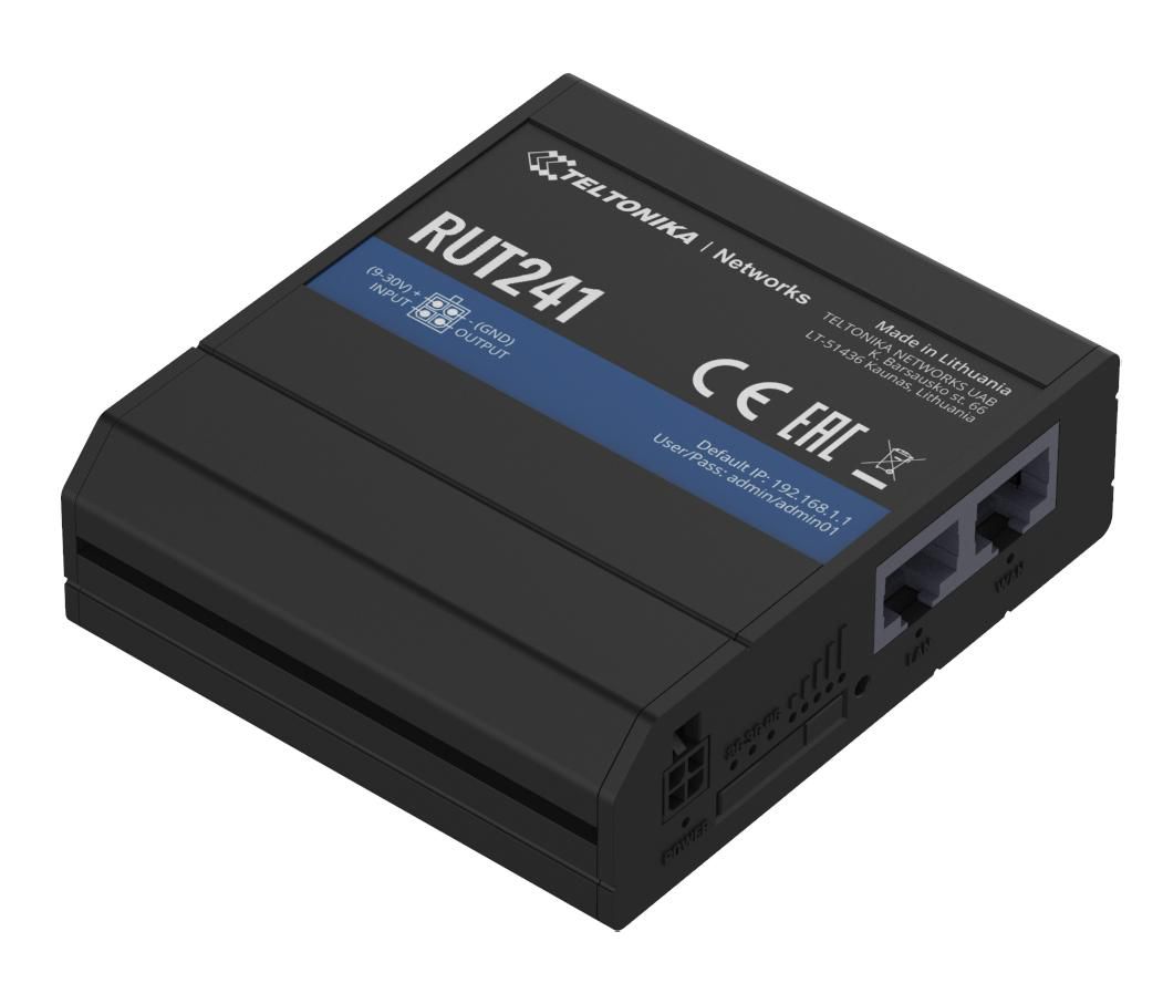 TELTONIKA NETWORKS RUT241 (EU) 4G LTE ROUTER