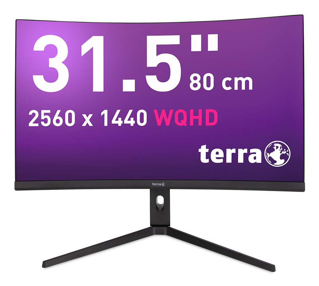 TERRA 3285W computer monitor 80 cm (31.5") 2560 x 1440 pixels Wide Quad HD LCD Black