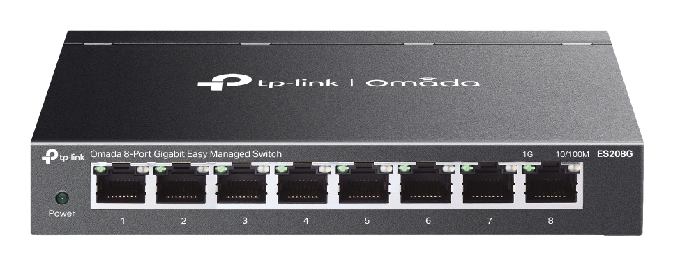 TP-Link Omada ES208G network switch Managed L2 Gigabit Ethernet (10/100/1000) Black