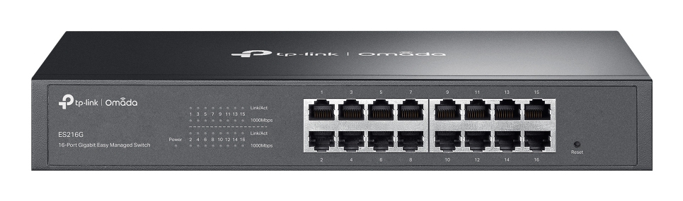 TP-Link Omada ES216G network switch Managed L2 Gigabit Ethernet (10/100/1000) Black