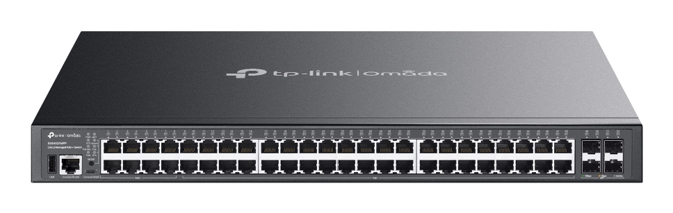 TP-Link Omada SG5452XMPP network switch Managed L3 Gigabit Ethernet (10/100/1000) Power over Ethernet (PoE) Black